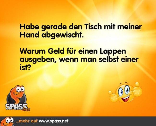 Selbst ist der Lappen Lustige Bilder auf