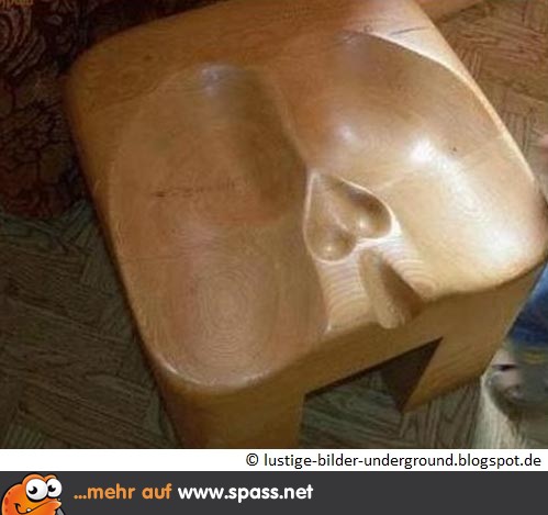 Ergonomisch geformter Stuhl