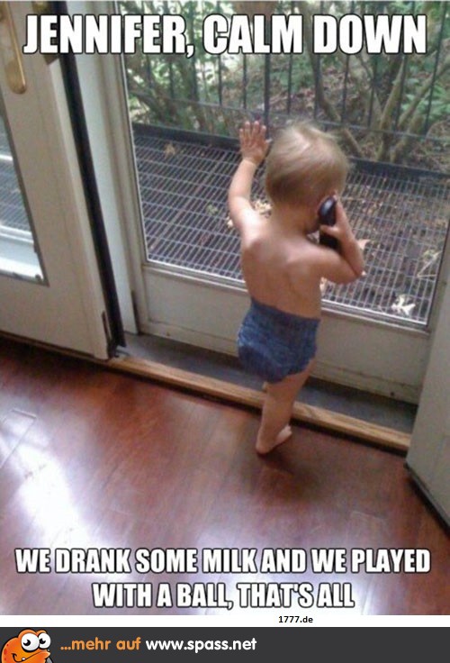 Baby mit Telefon