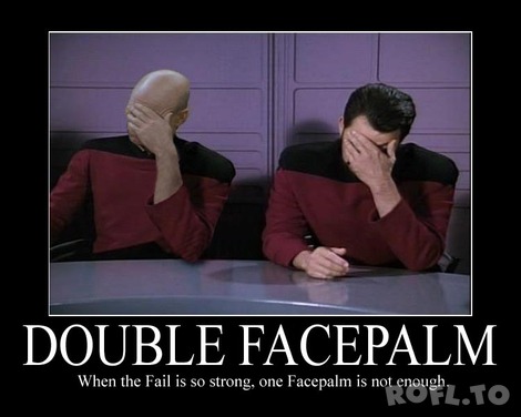 Facepalm bei Star Trek