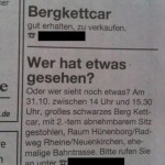 Lustige Zeitungsanzeigen