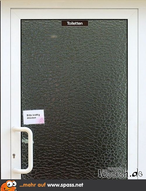 Anleitung für den Gang zur Toilette