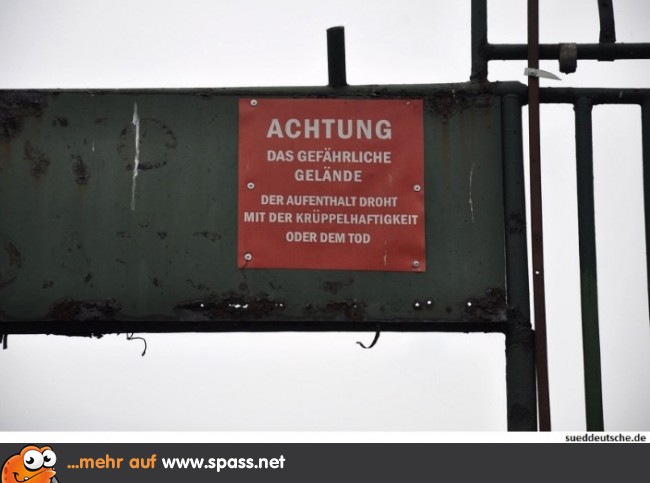 Achtung Krüppelhaftigkeit!