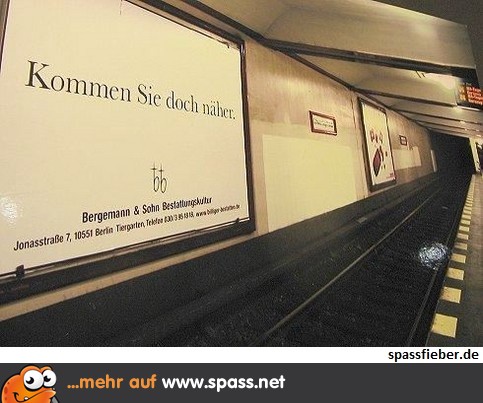 Makabere Werbung