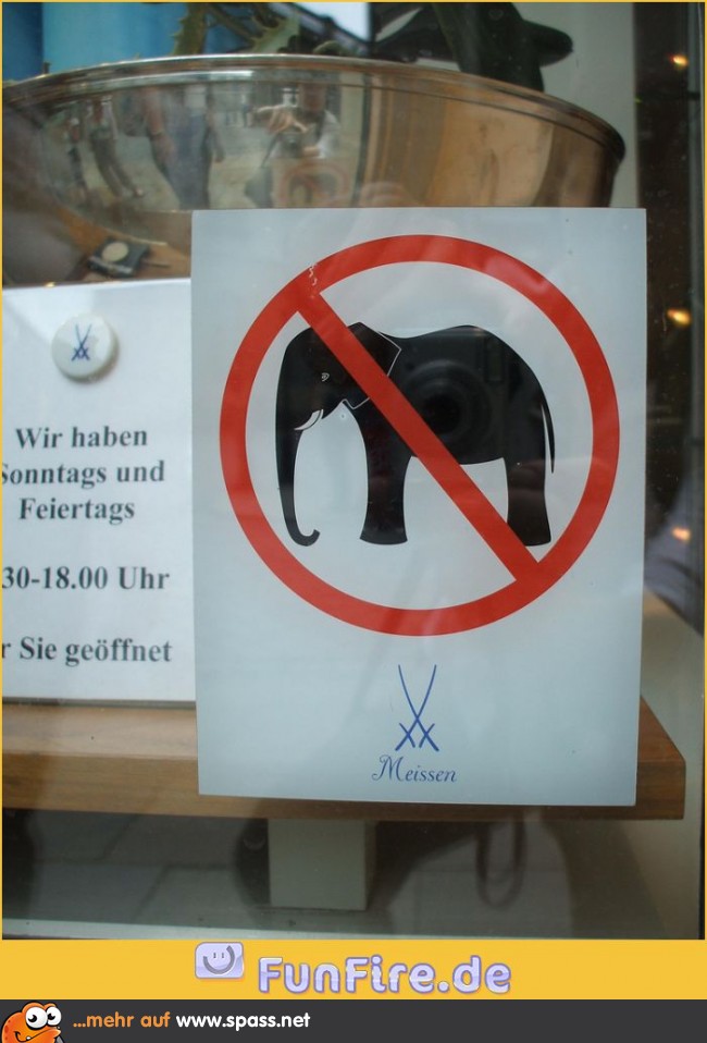Elefanten verboten