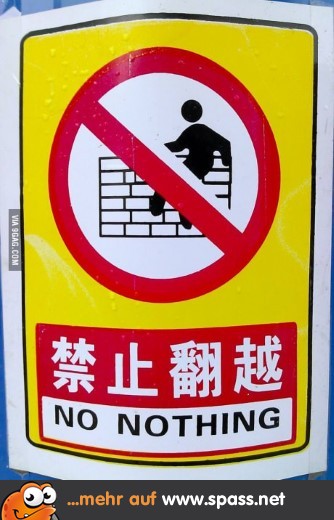 Nichts, gar nichts!