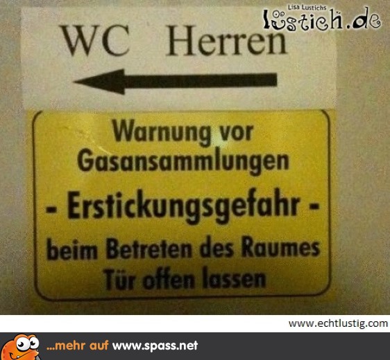 Typisch Herren-WC