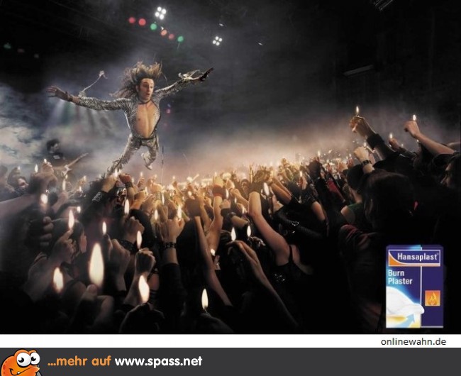 Originelle Pflasterwerbung
