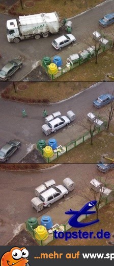 Wer die Müllabfuhr ärgert...