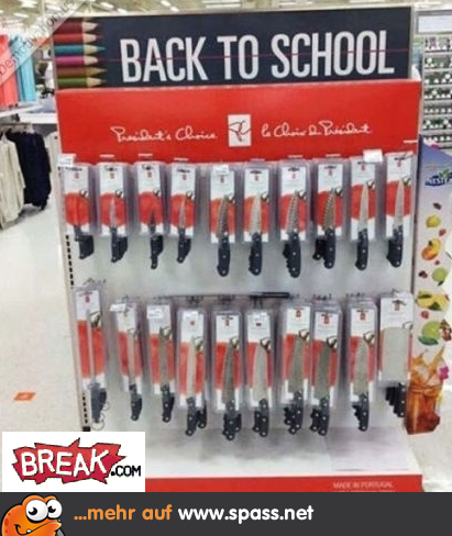 Alles, was man für die Schule braucht.