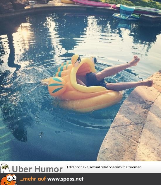 Ein putziges Poolmonster