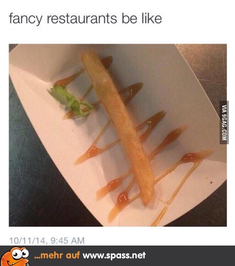 Neulich im Gourmetrestaurant...