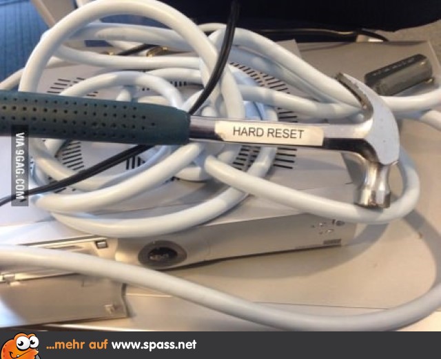 Resetknopf für Notfälle