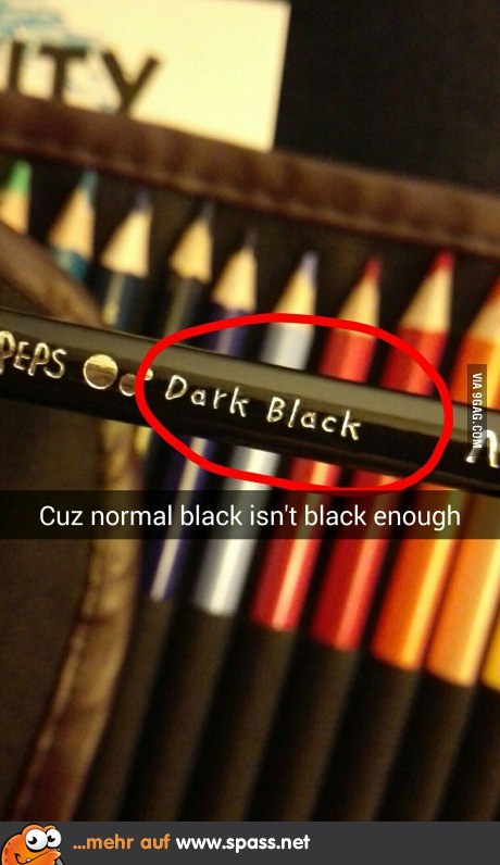 Wo ist der "Hellschwarz"-Stift?