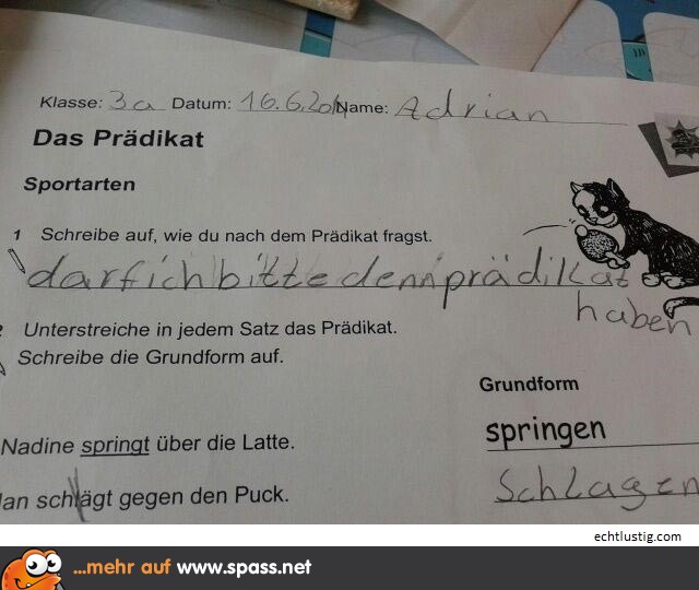 Das Prädikat.