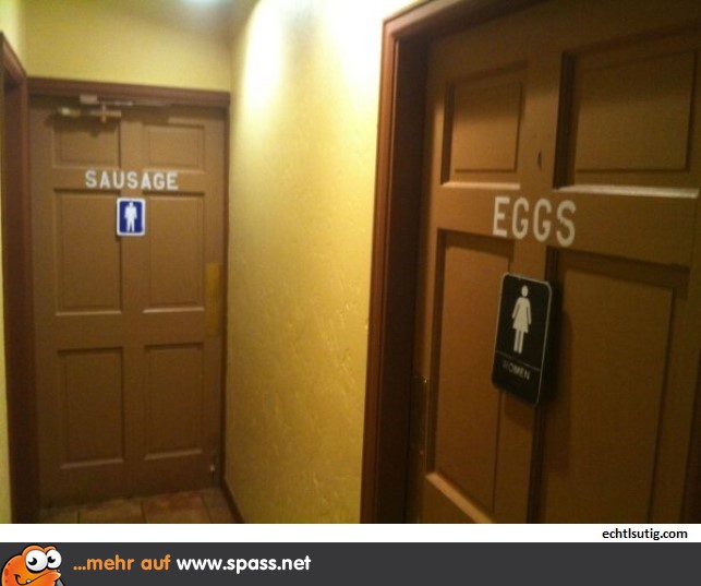 Kreative Toilettenschilder
