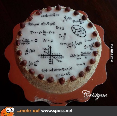 Wer will meinen Kuchen ausrechnen?