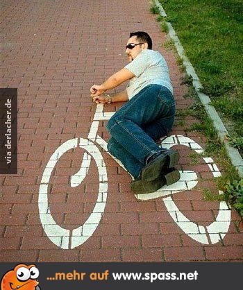 Mein Fahrrad ist umgekippt.
