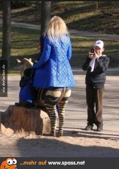Hübsche Beine, Zebra-Mutti