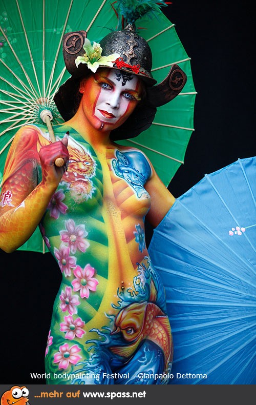 Bodypainting Frau