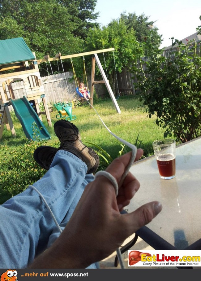 Vater Kind Schaukeln