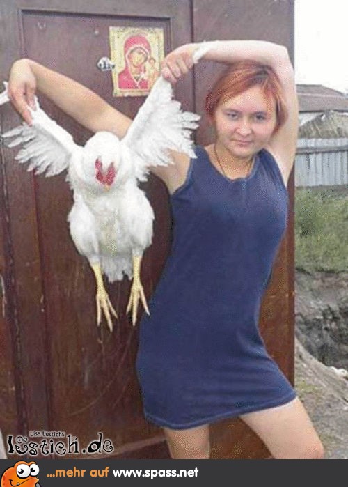 Huhn Frau