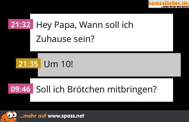 SMS Brötchen Frühstück