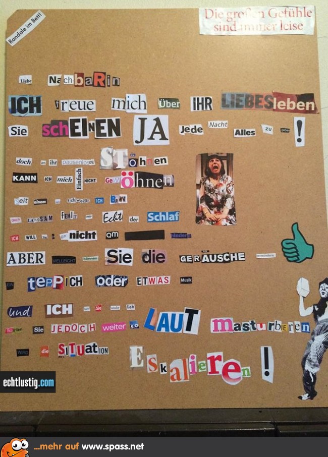 Nachbarin Text