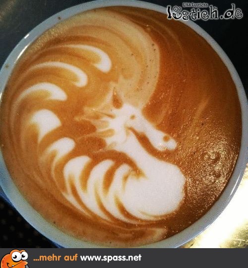 Kaffee Seepferdchen