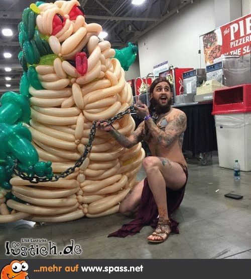 Ballon Jabba Leia Mann