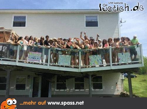 Terasse mit Menschen