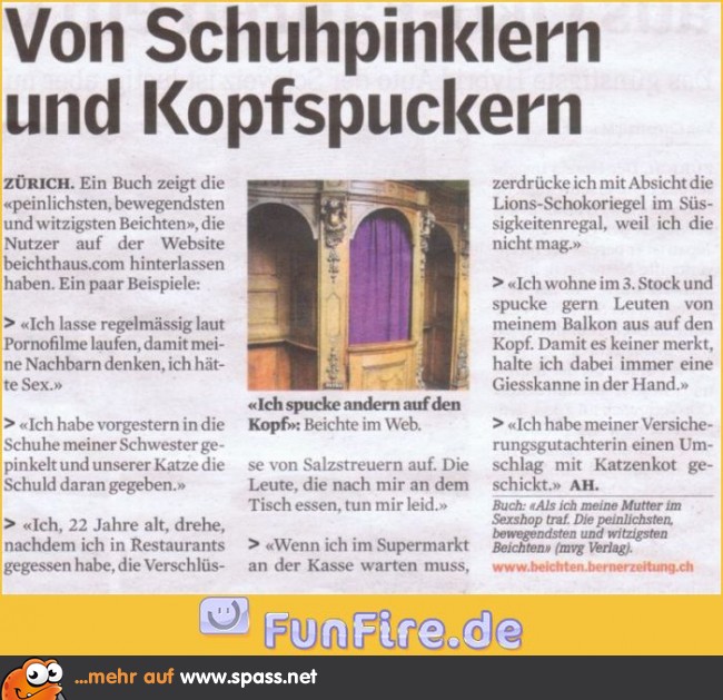 Witzige Beichten Lustige Bilder auf