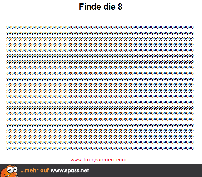Finde die 8