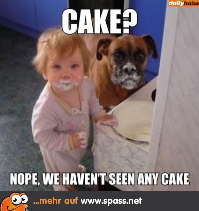 Kind Hund Kuchen