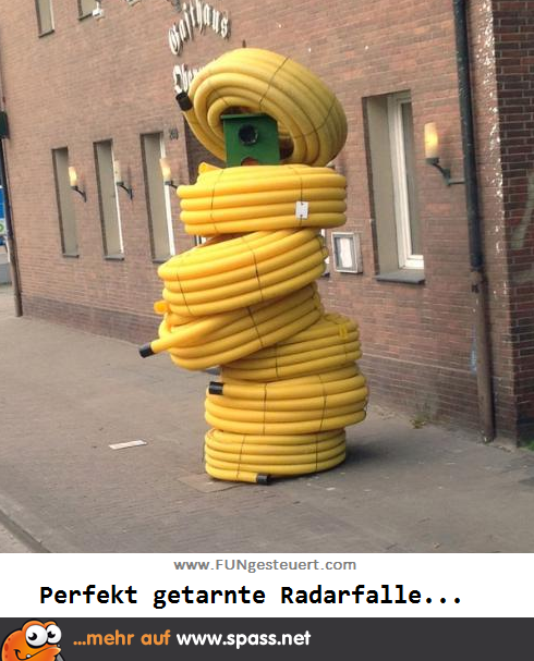 Radarfalle versteckt