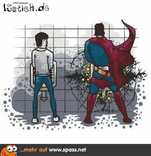 Superman pinkelt