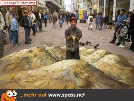 Straße Sandhaufen Kunst