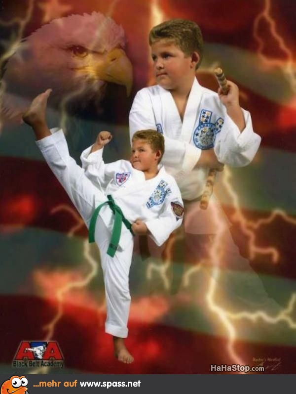 USKid liebt Karate Lustige Bilder auf