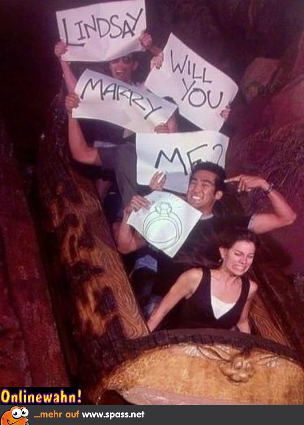 Heiratsantrag Wasserbahn