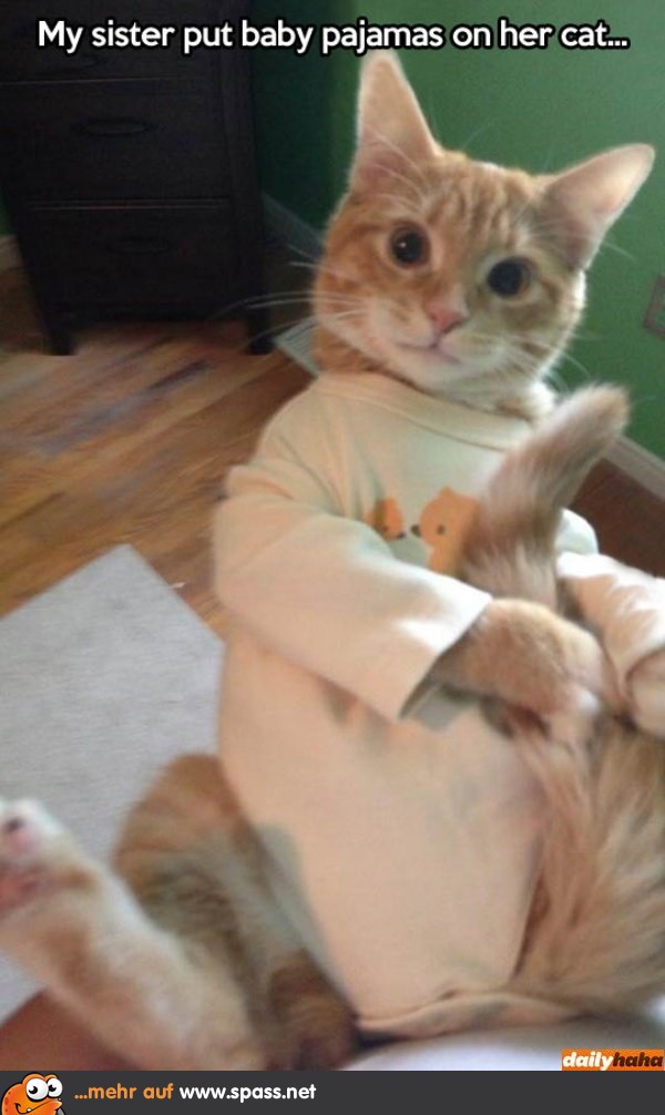Baby Pyjama Katze