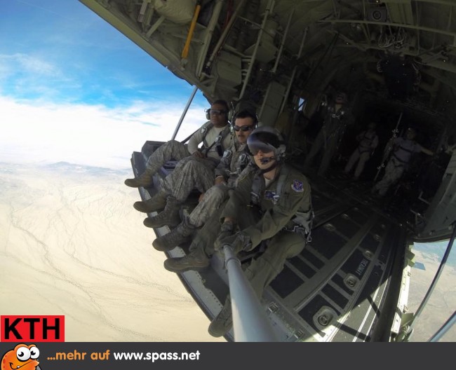 Selfie in der Luft Soldaten