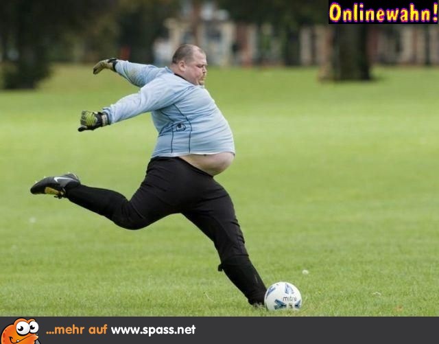 dicker Fußballer