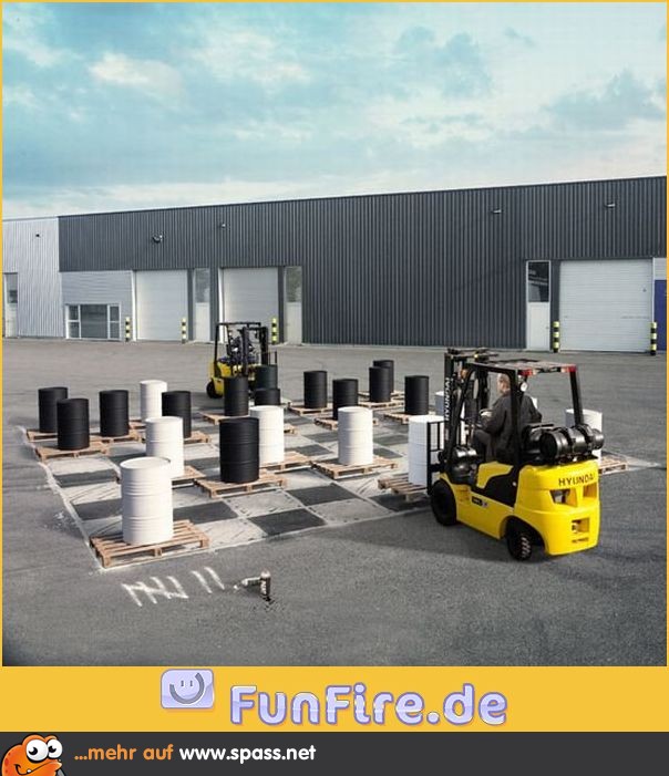 Gabelstaplerfahrer Schach