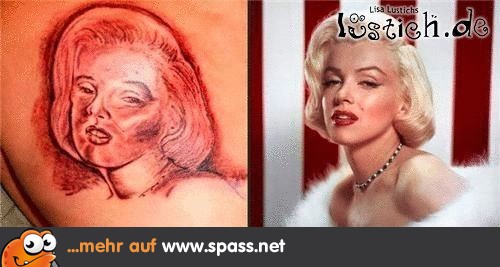 Marilyn Tattoo Unglück