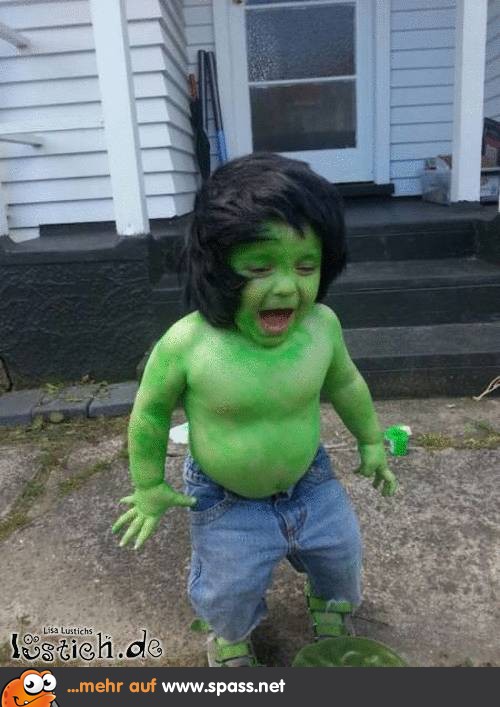 Der kleine Hulk Lustige Bilder auf
