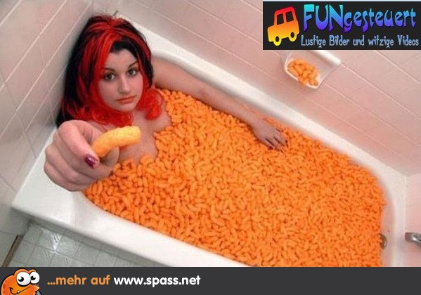 Chips in Wanne Frau