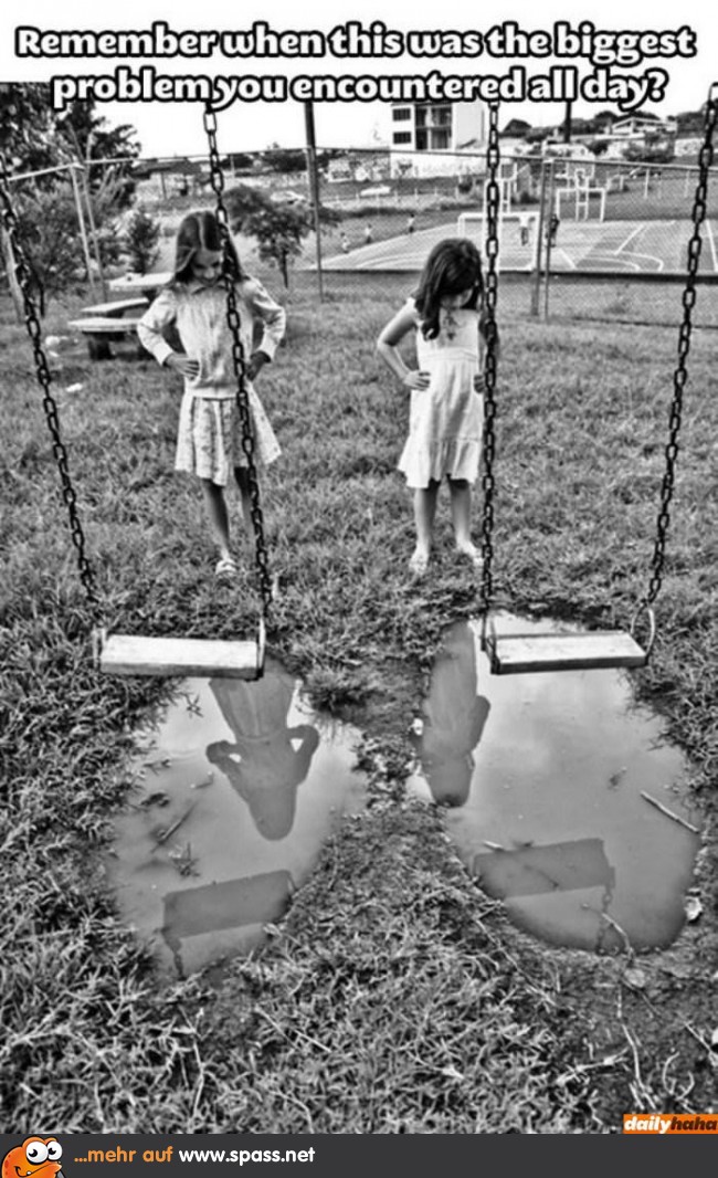 Schaukeln über Pfütze