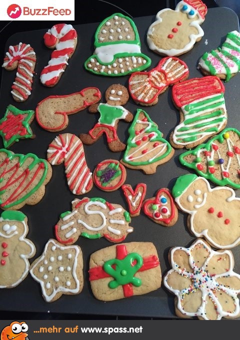 Weihnachtsbäckerei Lustige Bilder auf