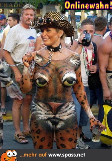 Bodypainting Katze