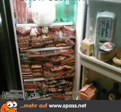 Fleisch im Kühlschrank
